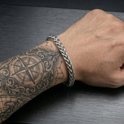 Men's Twisted Rope Chain Bracelet