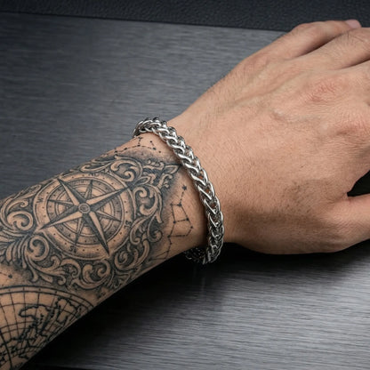Men's Twisted Rope Chain Bracelet