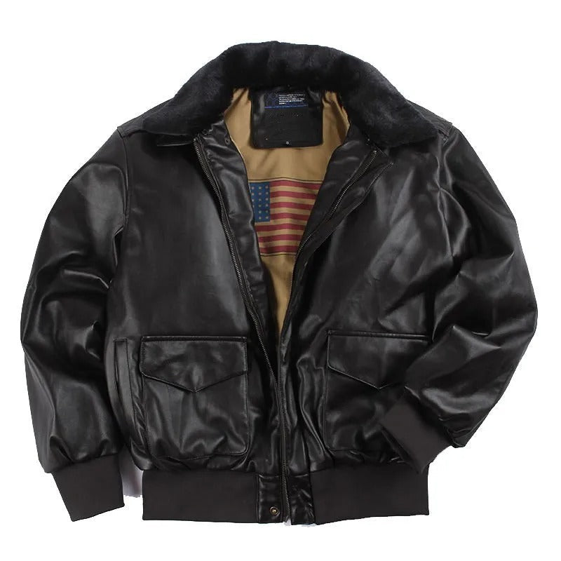 Men's Vintage Faux Leather Motorcycle Jacket