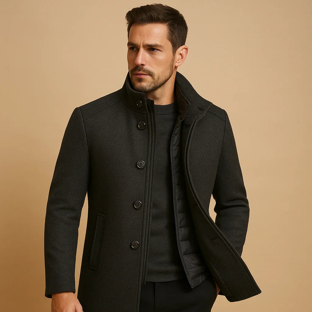 Men's Wool Blend Winter Coat