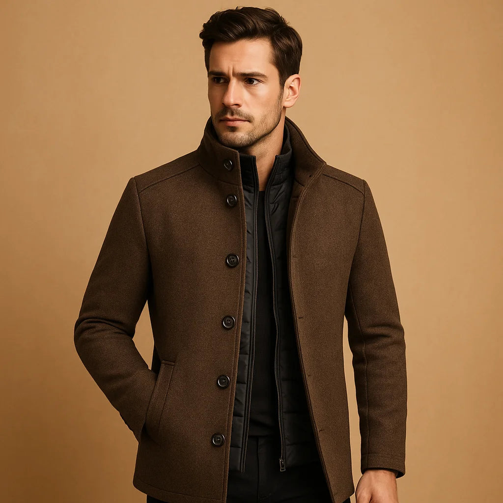 Men's Wool Blend Winter Coat