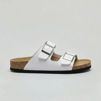 Unisex Double Buckle Comfort Slide Sandals