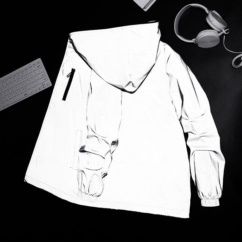 Unisex Reflective Waterproof Rain Jacket