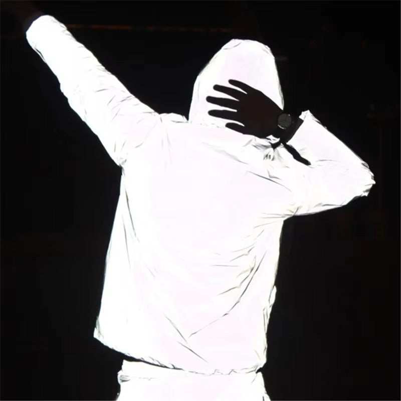 Unisex Reflective Waterproof Rain Jacket