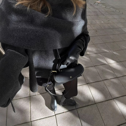 Women's Asymmetric Winter Poncho