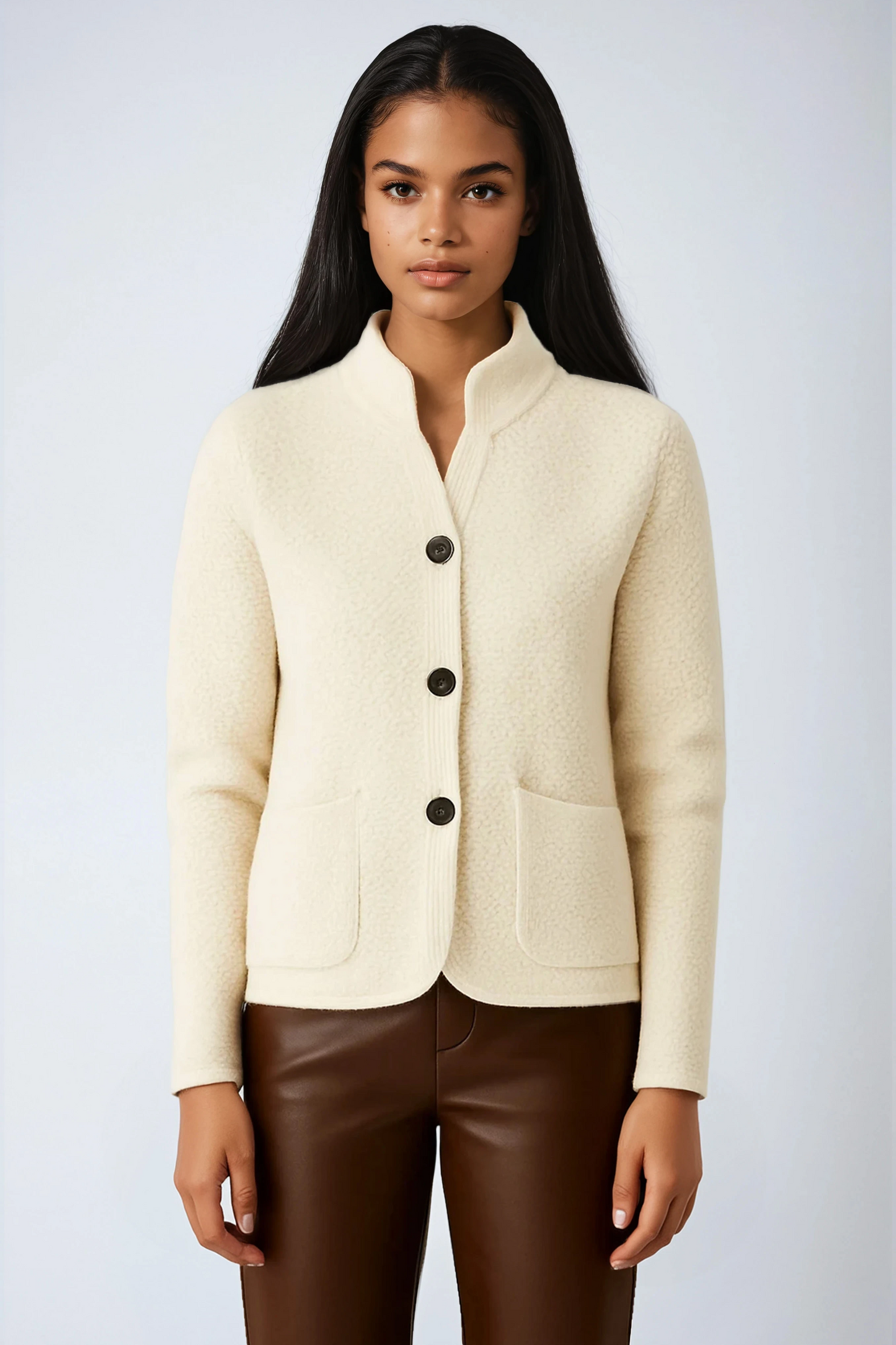Women’s Button Front Knit Cardigan Jacket