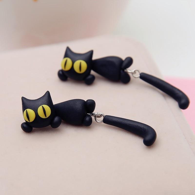 Women's Cat Paw Charm Earrings