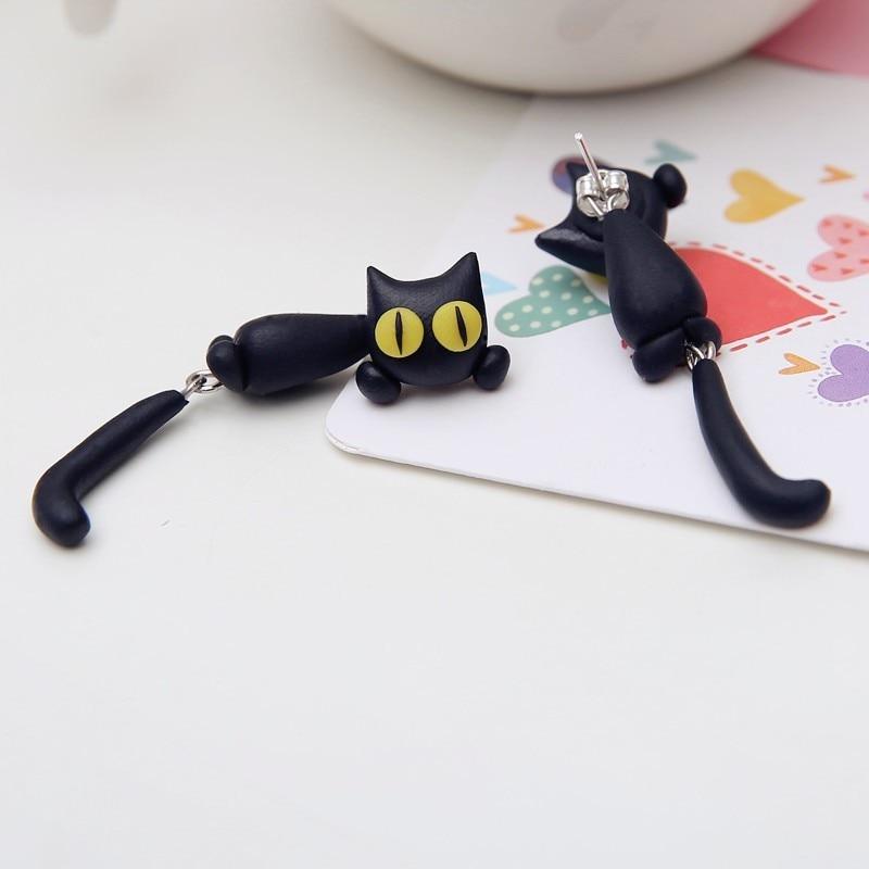 Women's Cat Paw Charm Earrings