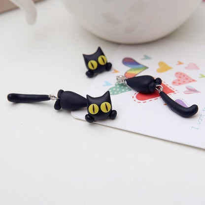 Women's Cat Paw Charm Earrings