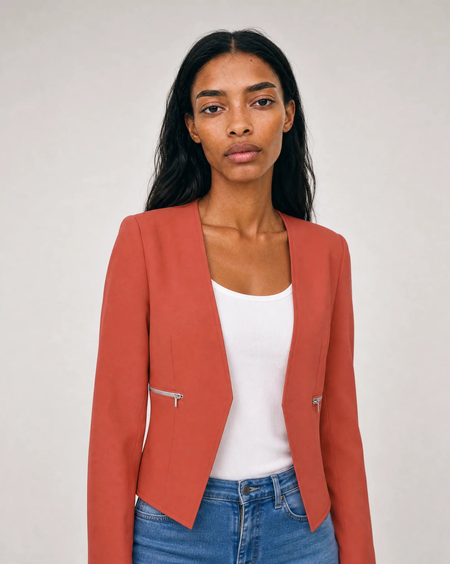 Women’s Cropped Tailored Office Blazer