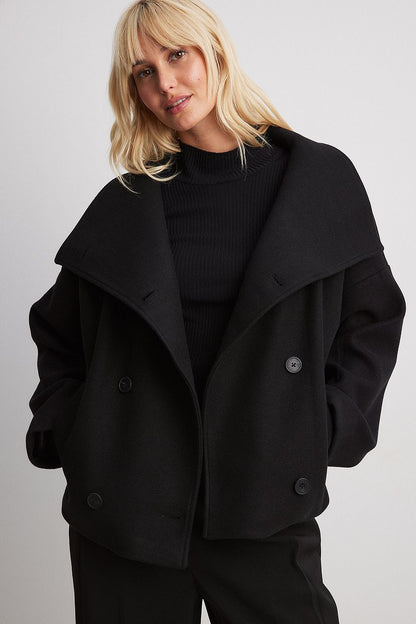 Women's Double-Breasted Wool Jacket