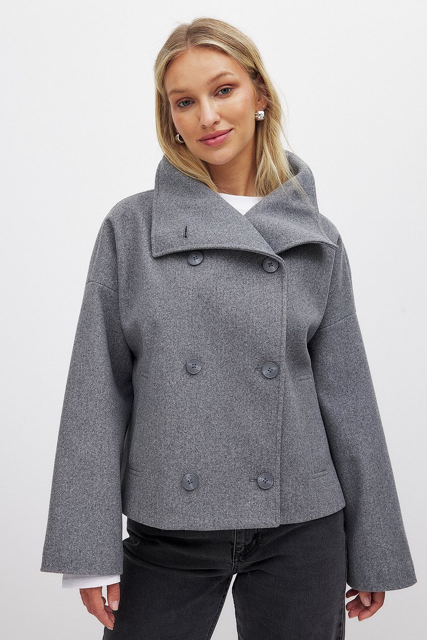 Women's Double-Breasted Wool Jacket