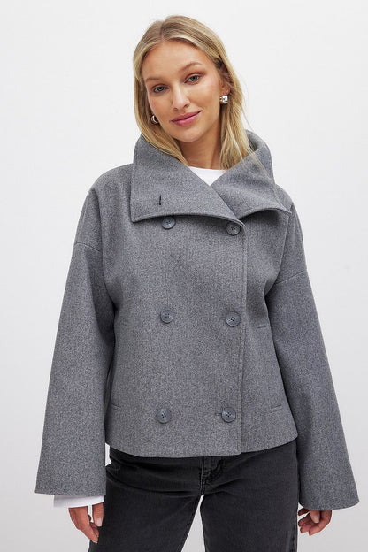 Women's Double-Breasted Wool Jacket