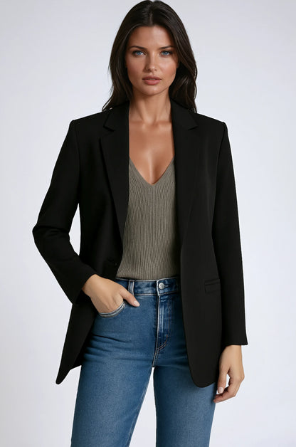 Women’s Elegant Longline Blazer Jacket