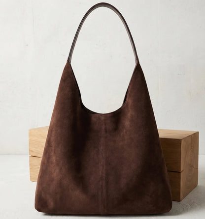 Women's Faux Suede Hobo Shoulder Bag