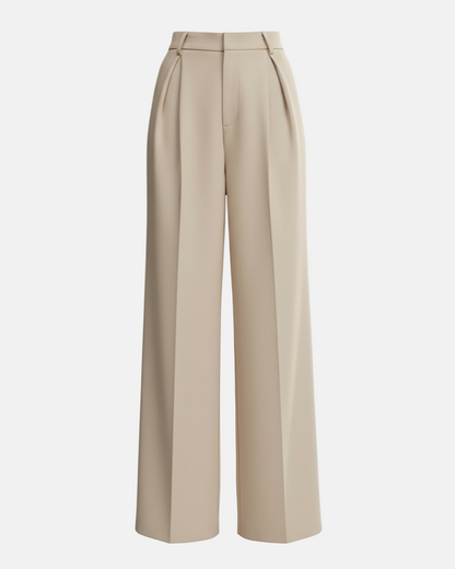 Women's High Waist Wide Leg Tailored Trousers