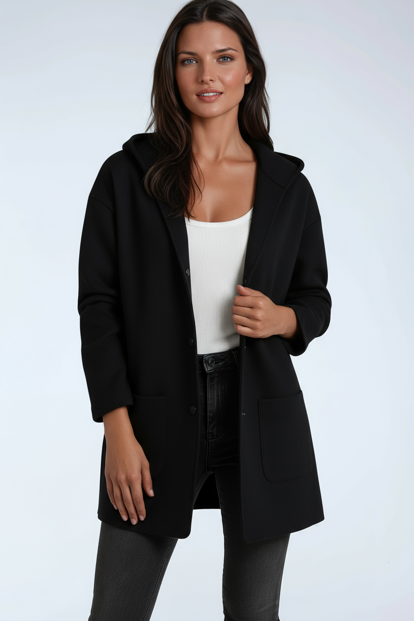 Women’s Hooded Mid Length Coat