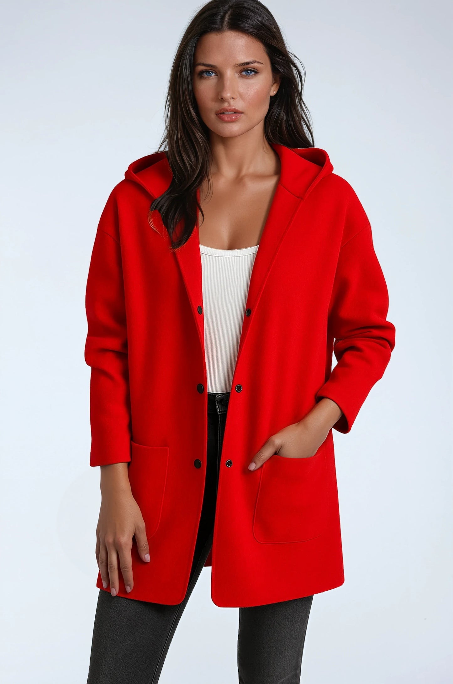 Women’s Hooded Mid Length Coat