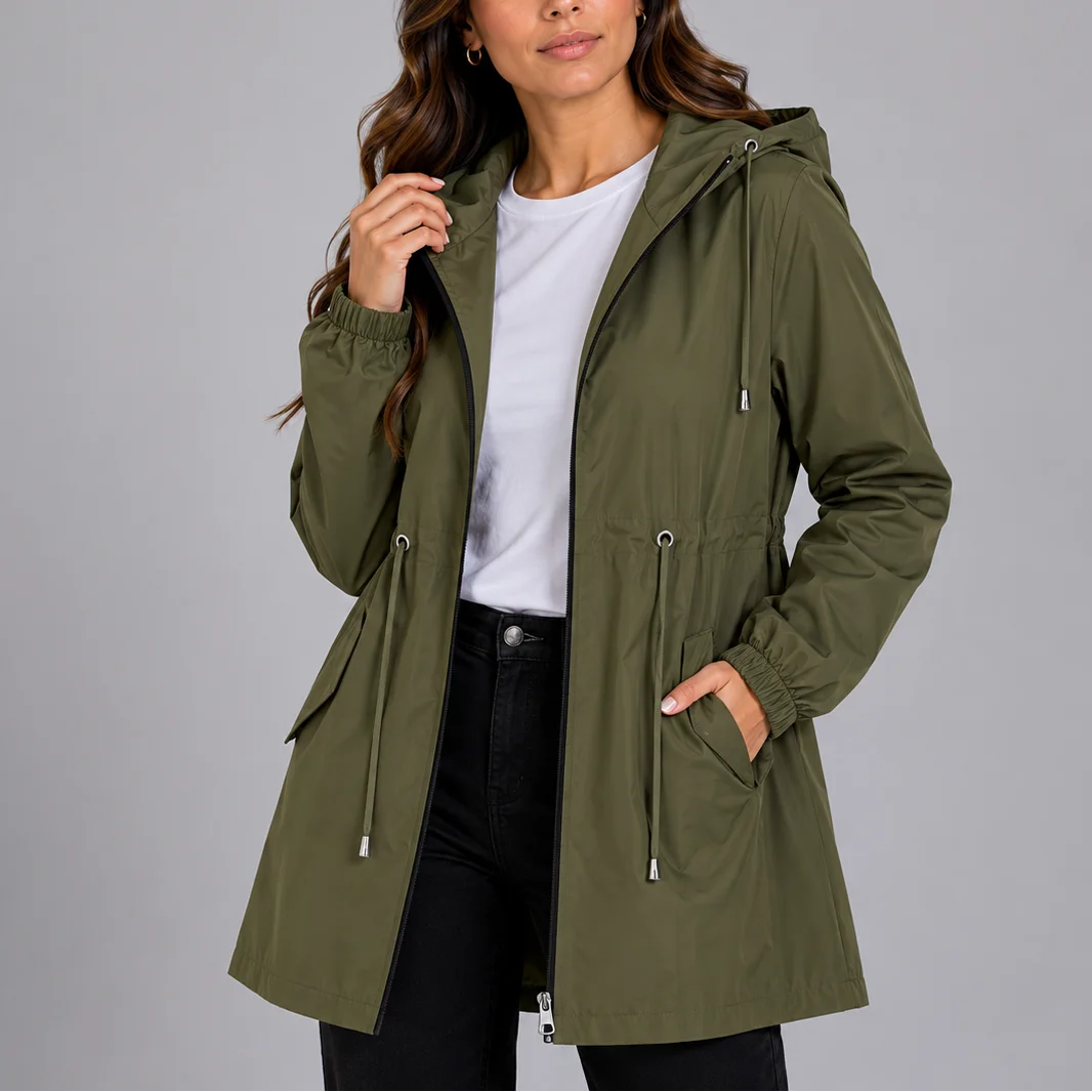 Women's Hooded Waterproof Rain Jacket