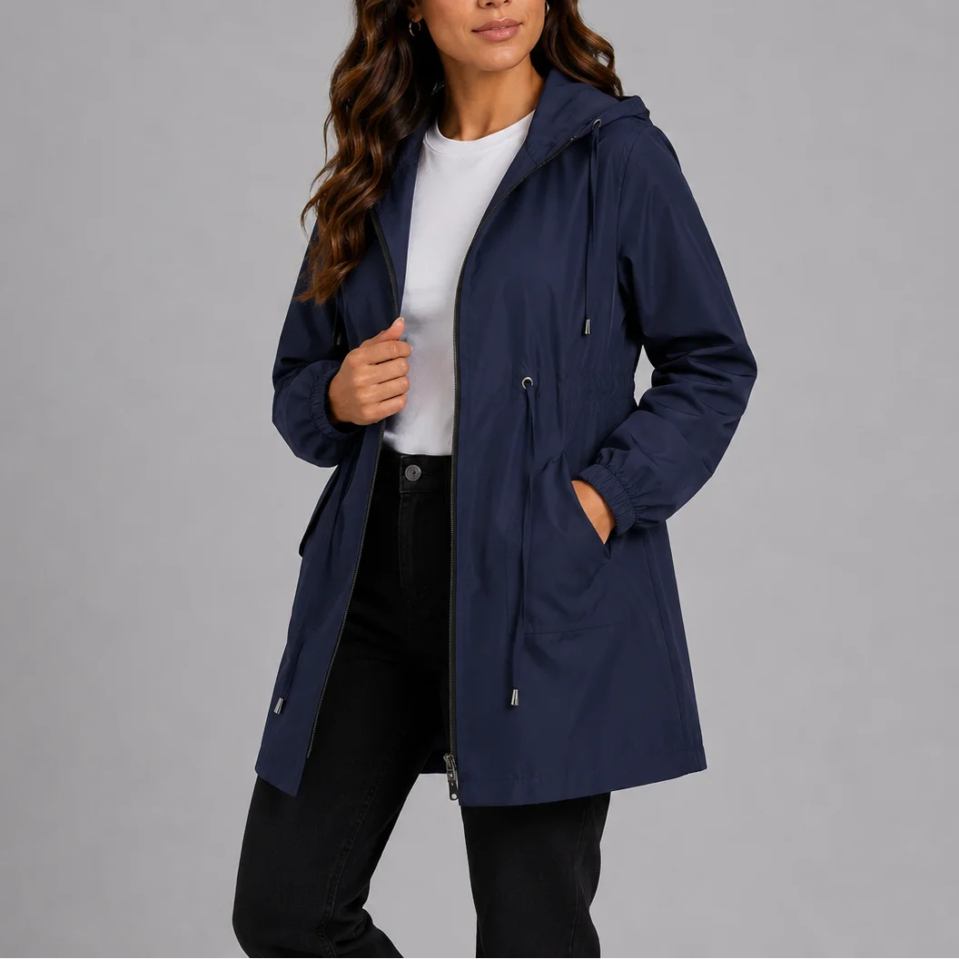 Women's Hooded Waterproof Rain Jacket