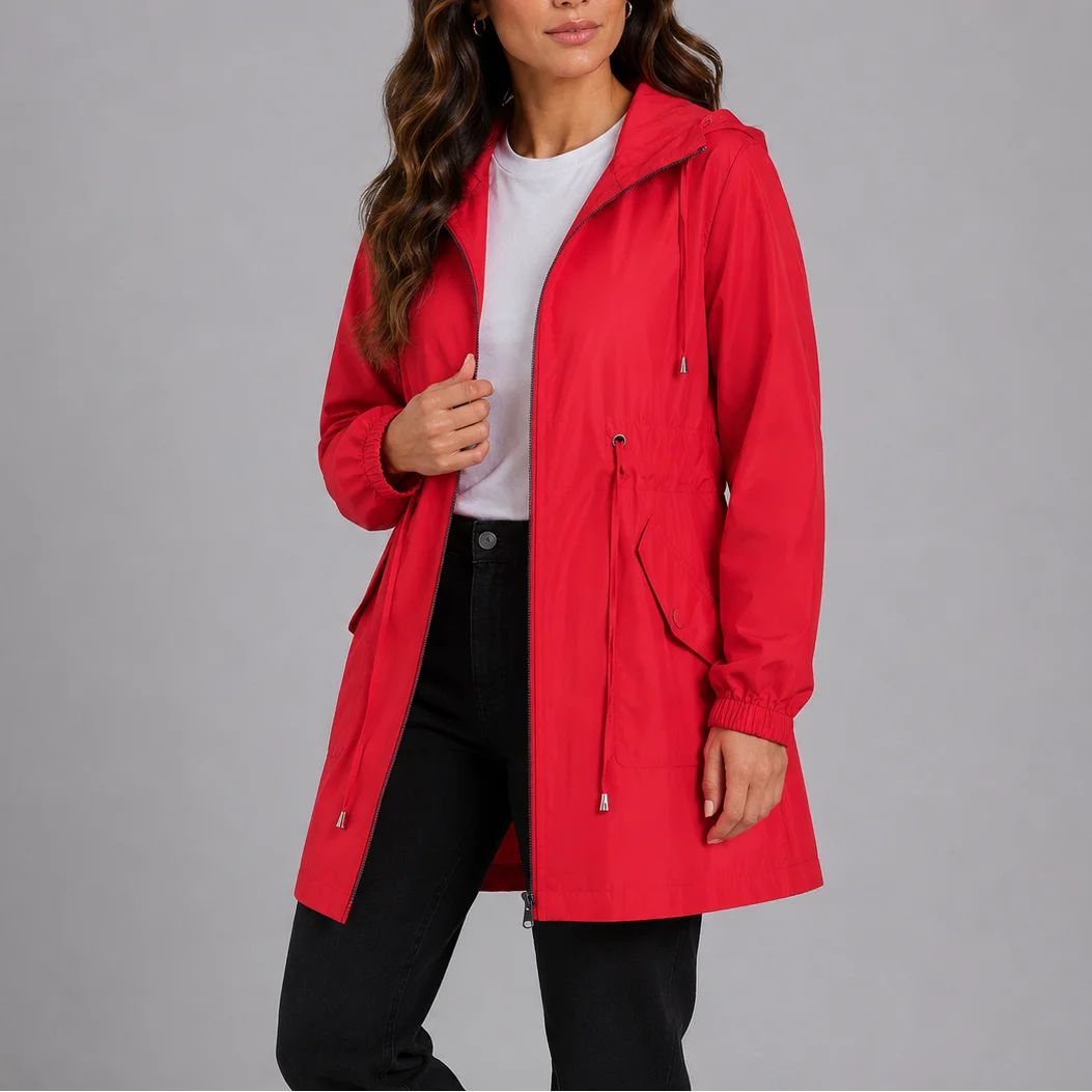 Women's Hooded Waterproof Rain Jacket