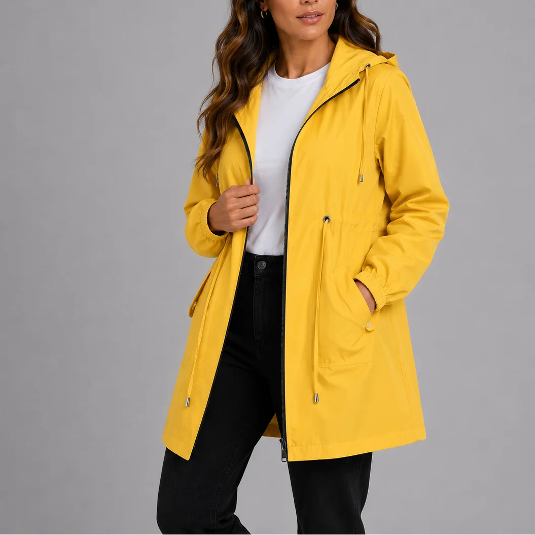 Women's Hooded Waterproof Rain Jacket