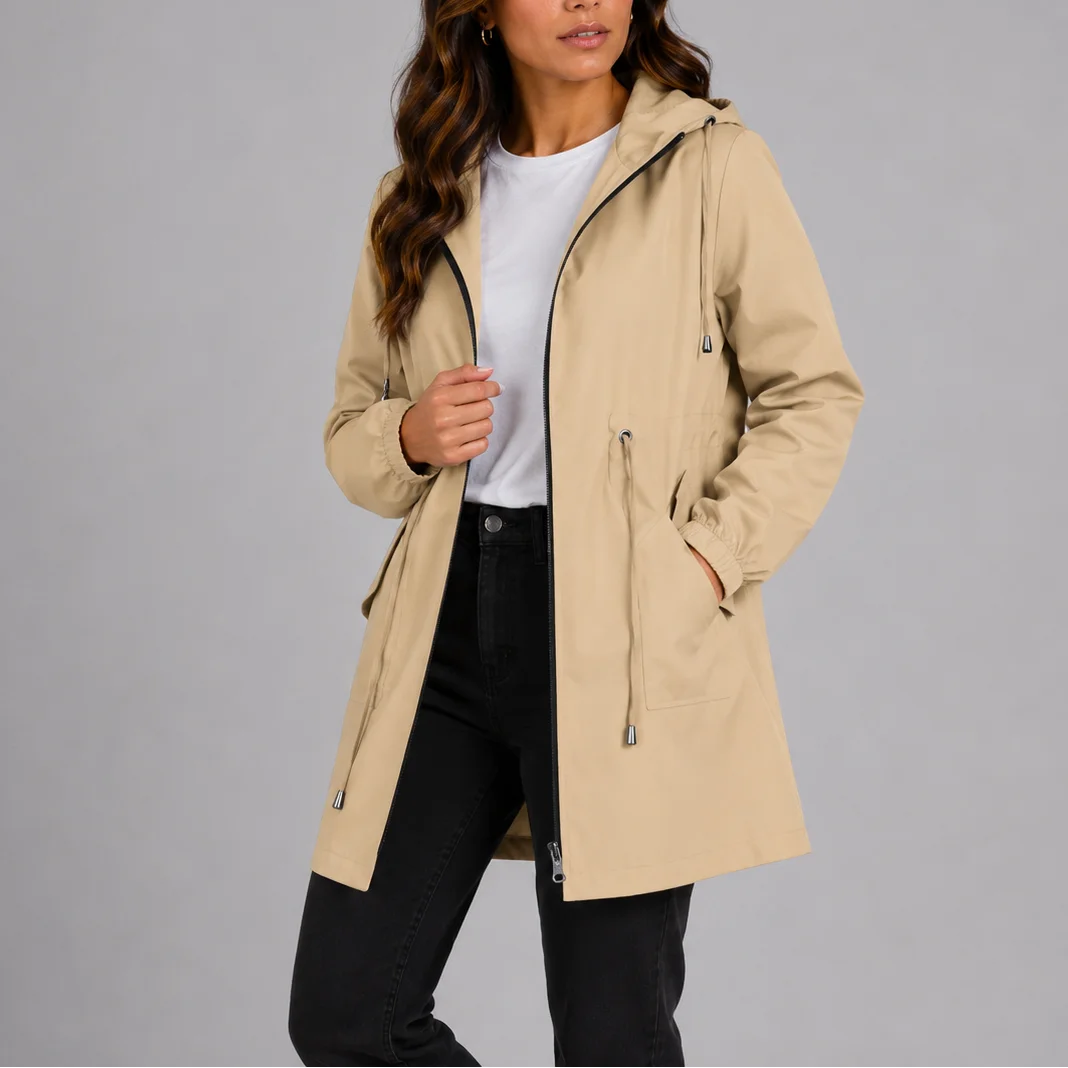 Women's Hooded Waterproof Rain Jacket