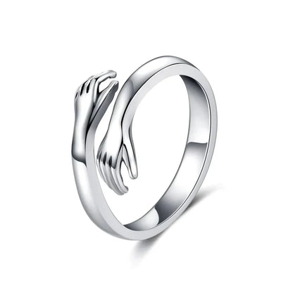 Women's Hug Hands Adjustable Ring