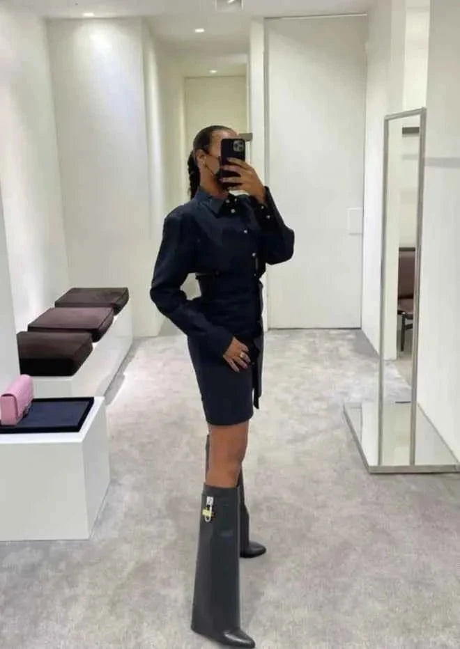 Women’s Knee High Pointed Toe Boots