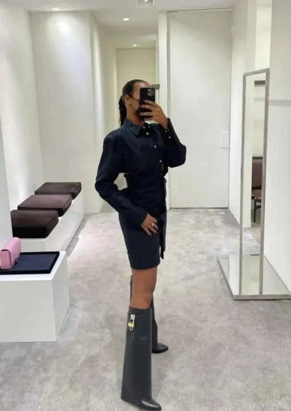 Women’s Knee High Pointed Toe Boots