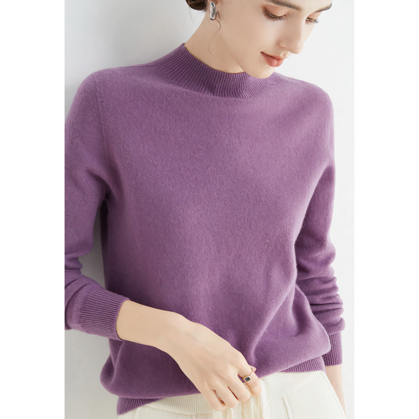 Women's Knitted Soft-Touch Sweater
