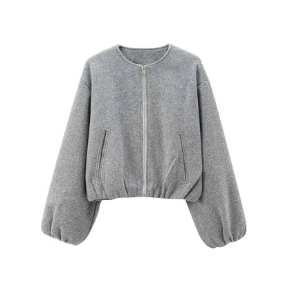 Women’s Lightweight Cropped Bomber Jacket