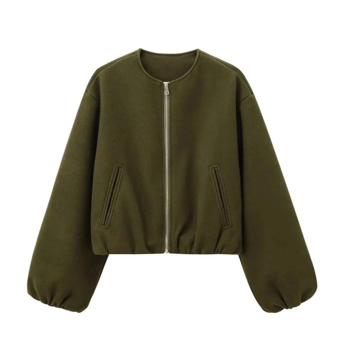 Women’s Lightweight Cropped Bomber Jacket