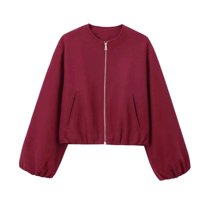 Women’s Lightweight Cropped Bomber Jacket