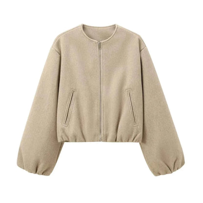 Women’s Lightweight Cropped Bomber Jacket