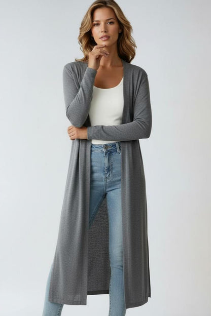 Women’s Lightweight Longline Open Front Cardigan