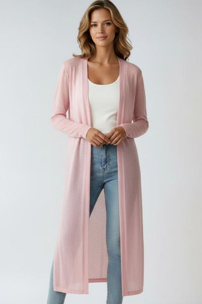 Women’s Lightweight Longline Open Front Cardigan