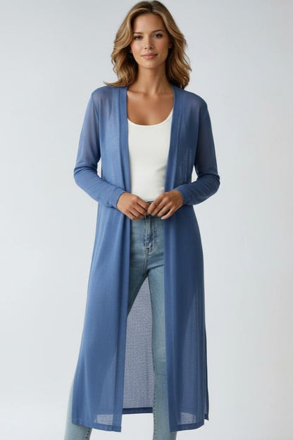 Women’s Lightweight Longline Open Front Cardigan