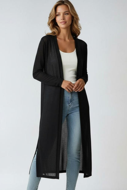 Women’s Lightweight Longline Open Front Cardigan