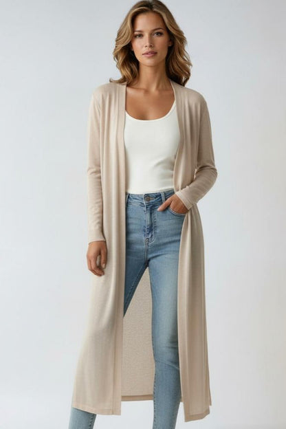 Women’s Lightweight Longline Open Front Cardigan