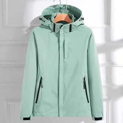 Women's Lightweight Waterproof Hooded Rain Jacket