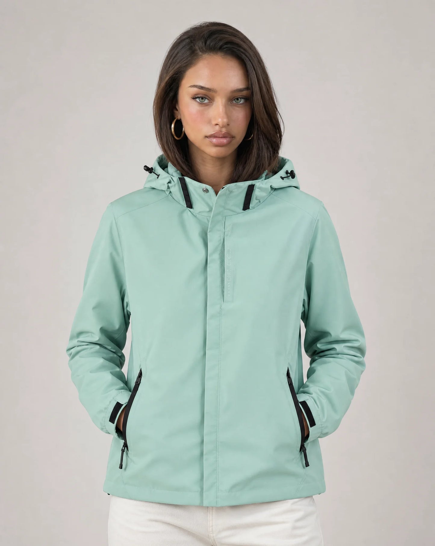 Women's Lightweight Waterproof Hooded Rain Jacket