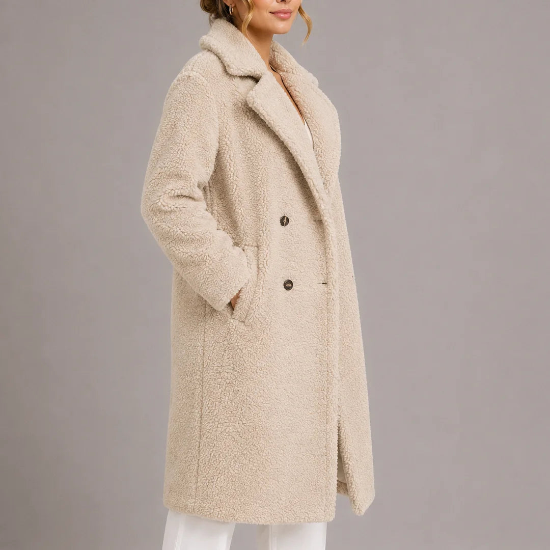 Women's Long Teddy Faux Fur Winter Coat