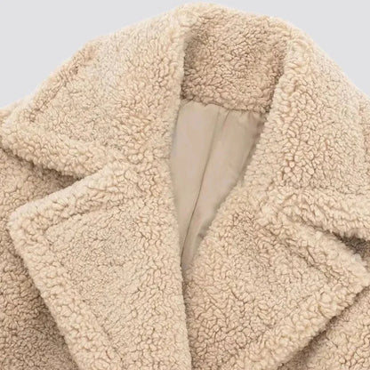 Women's Long Teddy Faux Fur Winter Coat