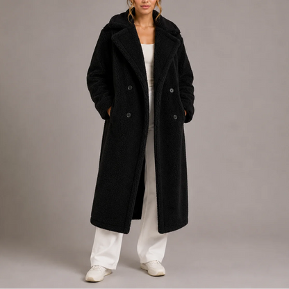 Women's Long Teddy Faux Fur Winter Coat