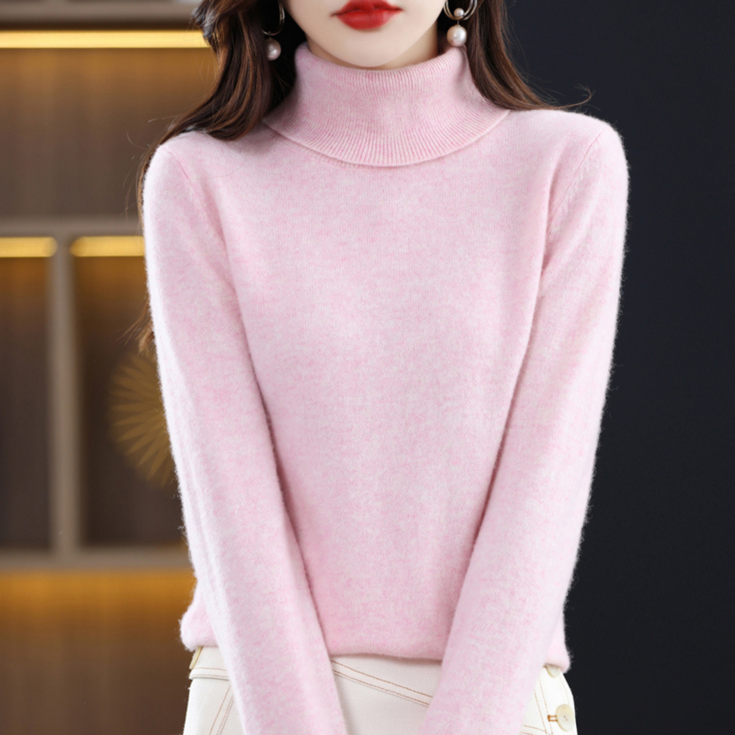 Women's Luxury Soft Knit Turtleneck Jumper