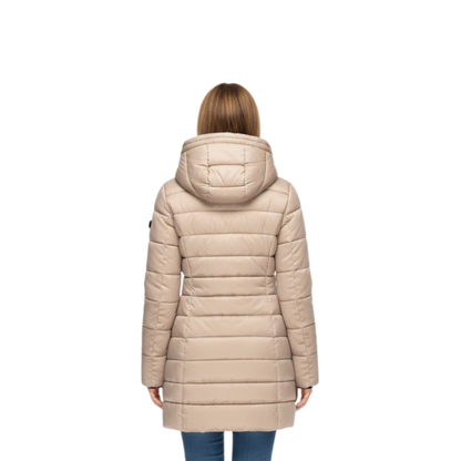 Women’s Mid Length Hooded Quilted Puffer Coat