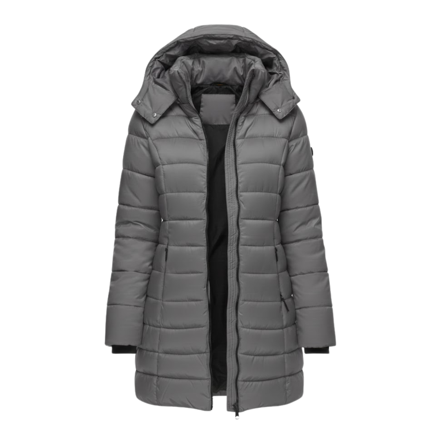 Women’s Mid Length Hooded Quilted Puffer Coat