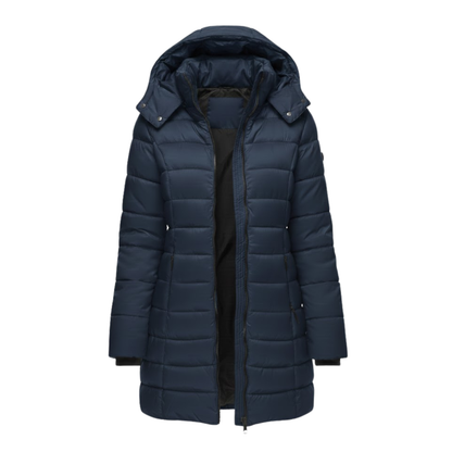 Women’s Mid Length Hooded Quilted Puffer Coat