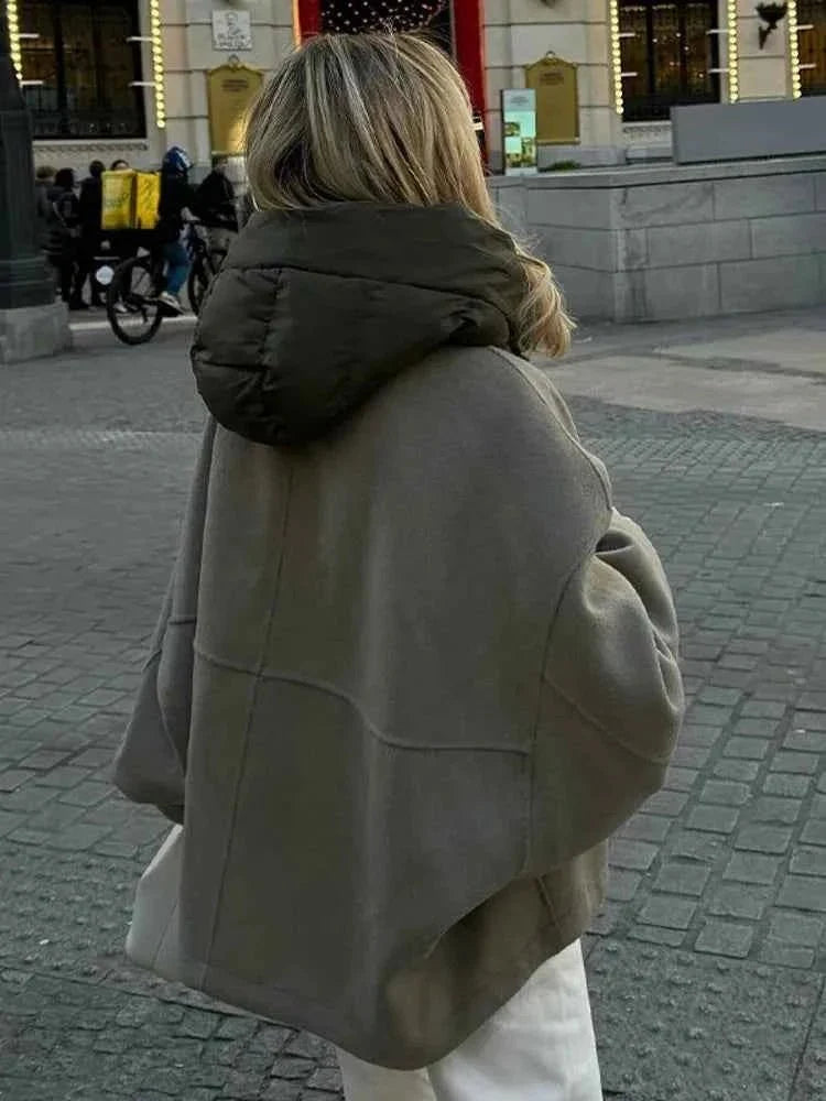 Women’s Oversized Hooded Puffer Jacket